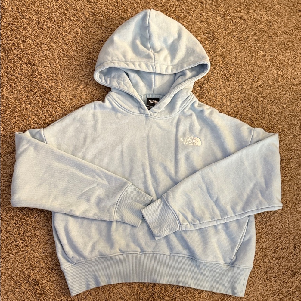 The North Face Sky Blue Pullover Hoodie